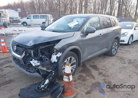 2022 Nissan Rogue Sv Intelligent Awd z USA, uszkodzony, nr VIN 5N1BT3BB1NC723843